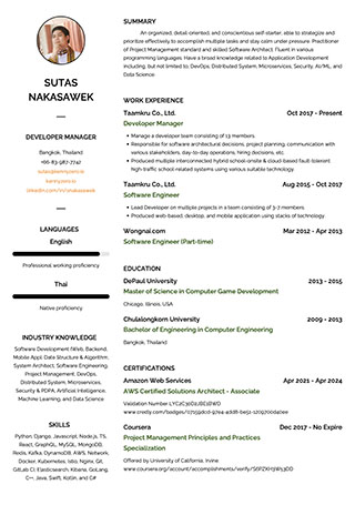 Preview image of Résumé